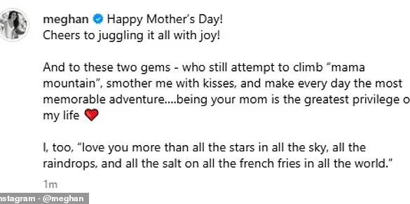 Meghan Markle’s Hypocrisy Exposed: How a Single Mother’s Day Detail Crushed Her Sanitized Narrative