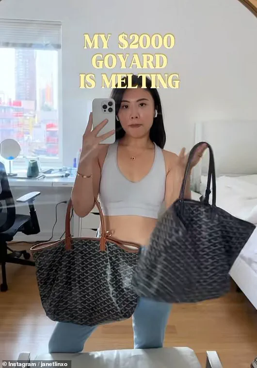 Viral Controversy: Goyard Tote Bags Melt, Sparking Outrage and Social Media Frenzy After Georgetown Student Shares Experience