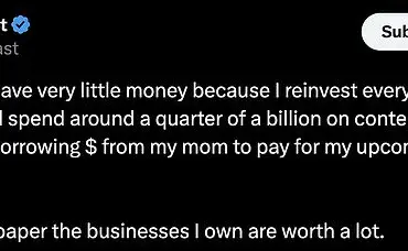 MrBeast, Estimated $1 Billion Net Worth, Claims to Have 'Very Little Money' and Relies on Family for Wedding