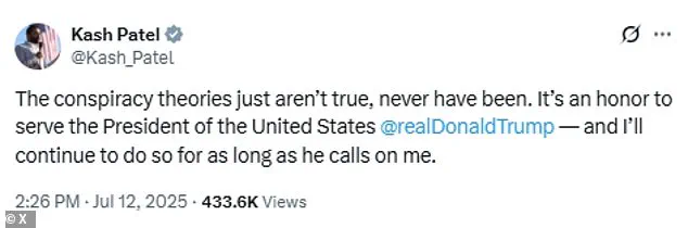 Trump Quells MAGA Tensions Over Epstein Files, Defends AG Pam Bondi