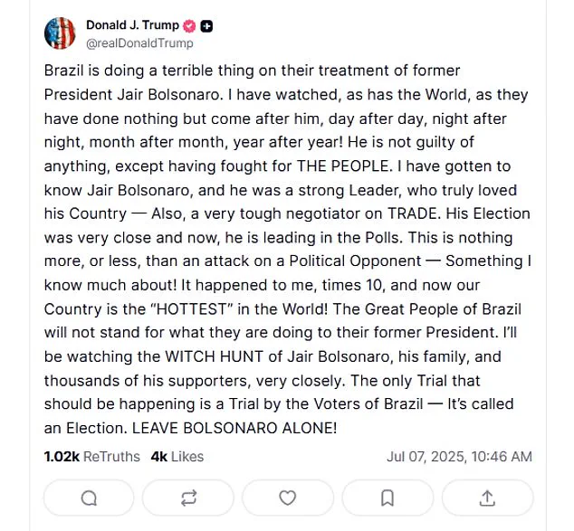 Trump Threatens 10% Tariffs on BRICS-Allied Nations as Trade Tensions Escalate