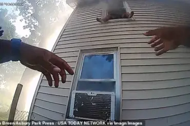 Exclusive Bodycam Footage Captures Eight-Year-Old's Leap from Burning Home, Brave Officers' Rescue in New Jersey