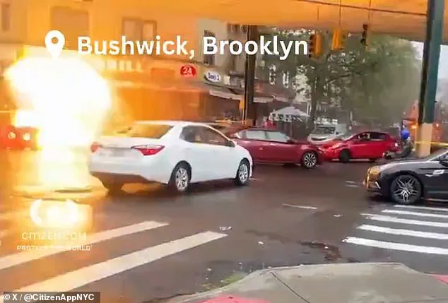 Explosion in Brooklyn Sends Manhole into Air, Ignites Fire