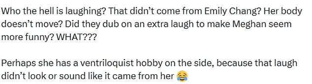 Emily Chang: 'Awkward editing fail' exposes Meghan Markle's 'self-serving spectacle' as royal family watches in silence