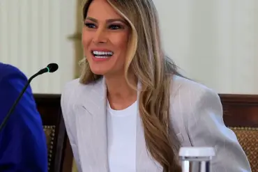 Melania Trump Challenges Traditional Fashion Norms with Oversized Suit at White House AI Education Meeting